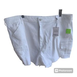 Tinsel Grey Shorts size 18 Nwot